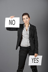 Image showing Yes or No choice