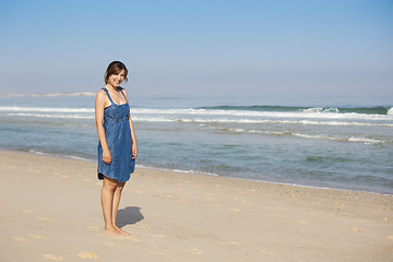 Image showing Girl on the beach