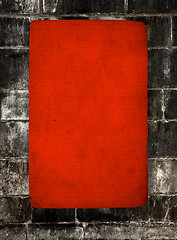 Image showing Red grunge background