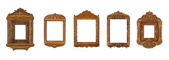 Image showing Collage of carved Frames