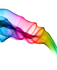 Image showing Gradient colors. Colored abstract smoke shapes 