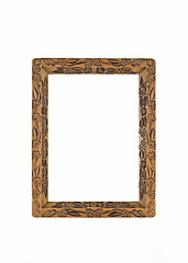 Image showing Empty Carved Frame for picture or portrait 