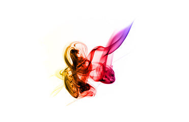 Image showing Colored with gradient fume abstract