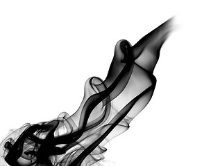Image showing Abstract black smoke pattern 