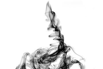 Image showing Abstract Smoke Shape over white