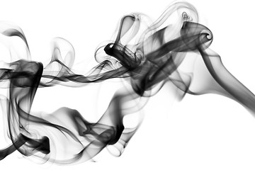 Image showing Black smoke Abstract pattern 