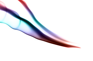 Image showing Colorful fume abstract shapes 