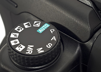 Image showing Mode wheel on digital camera