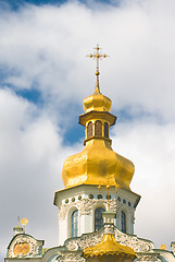 Image showing Kiev-Pecherskaya Laura. Church with Golden dome