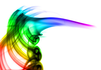 Image showing Abstract colorful puff of smoke