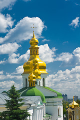 Image showing Pecherskaya Laura in Kiev. Cupola of Orthodox church
