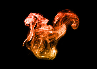 Image showing Colored Flame Magic fume abstract