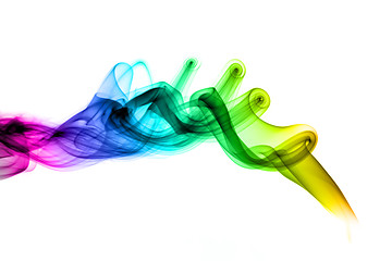 Image showing Magic Abstract colored smoke pattern