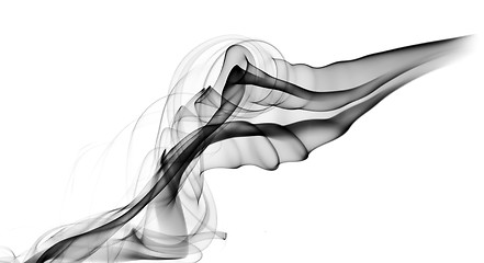 Image showing Abstract fume pattern on white