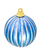 Image showing Christmas - blue  decoration ball