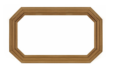 Image showing Octagonal wooden Frame for picture