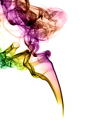 Image showing Gradient colored fume abstract