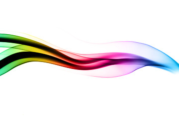 Image showing Abstract colorful waves