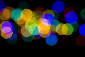 Image showing Blurred holiday lights