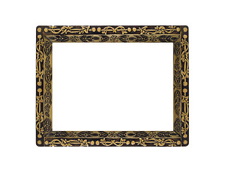 Image showing Horizontal empty Frame for portrait or picture