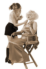 Image showing Prepping up Marilyn