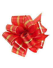 Image showing Stripy holiday ribbon for presents and gifts