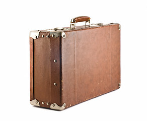 Image showing Travel - old-fashioned suitcase