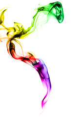 Image showing Gradient colored fume abstract 