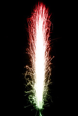 Image showing Bright Gradient colored birthday fireworks