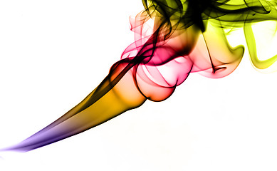 Image showing Bright colorful abstract smoke 