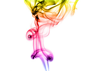 Image showing Magic colorful fume abstract shapes 