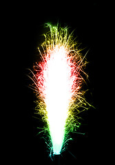 Image showing Birthday fireworks colored with gradient