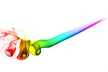 Image showing Abstraction. Gradient colored fume pattern