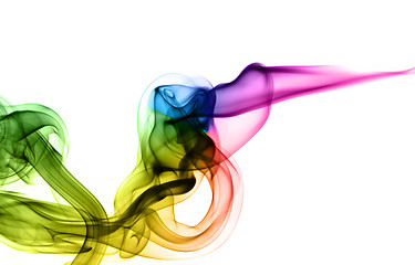 Image showing Bright colored smoke abstract 