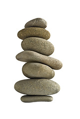 Image showing Balance stone tower