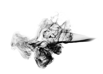 Image showing Abstract Smoke Shape over white