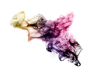 Image showing Colored with gradient blurred fume