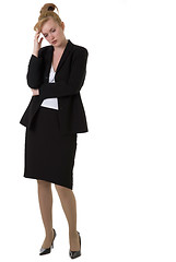 Image showing Worried business woman