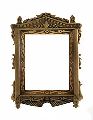 Image showing Beautiful wooden carved Frame for picture or portrait