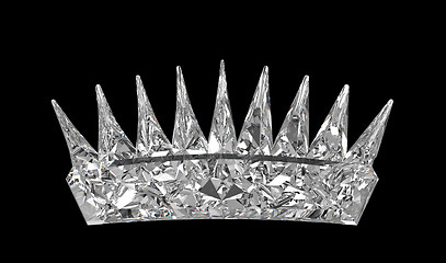 Image showing Monarch - gemstone crown over black