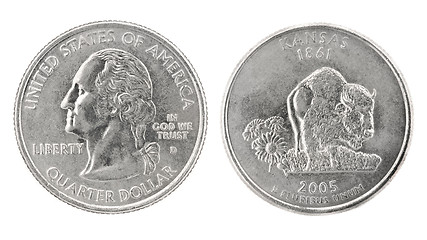 Image showing Quarter Dollar Kansas