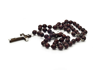 Image showing Closeup of beautiful Wooden beads