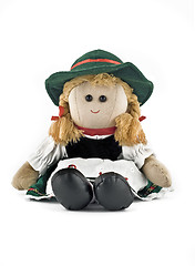 Image showing Rag doll in national (folk) Austrian costume