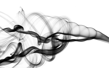 Image showing Black Abstract smoke pattern