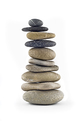 Image showing Balanced stone stack