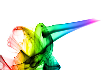 Image showing Gradient colored fume abstraction 