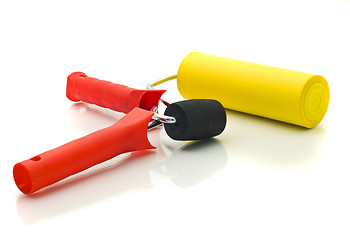 Image showing Colorful Rollers for renovation