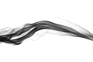 Image showing Black Abstract fume shapes