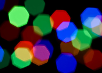 Image showing Bright Colorful Blurred lights 