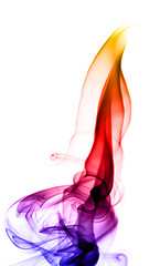 Image showing Abstract gradient colored fume shape